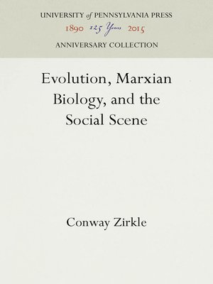 cover image of Evolution, Marxian Biology, and the Social Scene